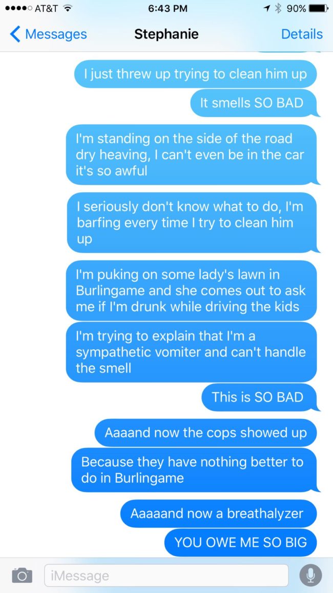 It's all fun and games until the cops show up.