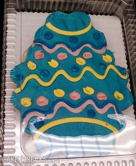 When you try to repurpose that classic Christmas tree formation for a cute egg cake and it goes horribly wrong...