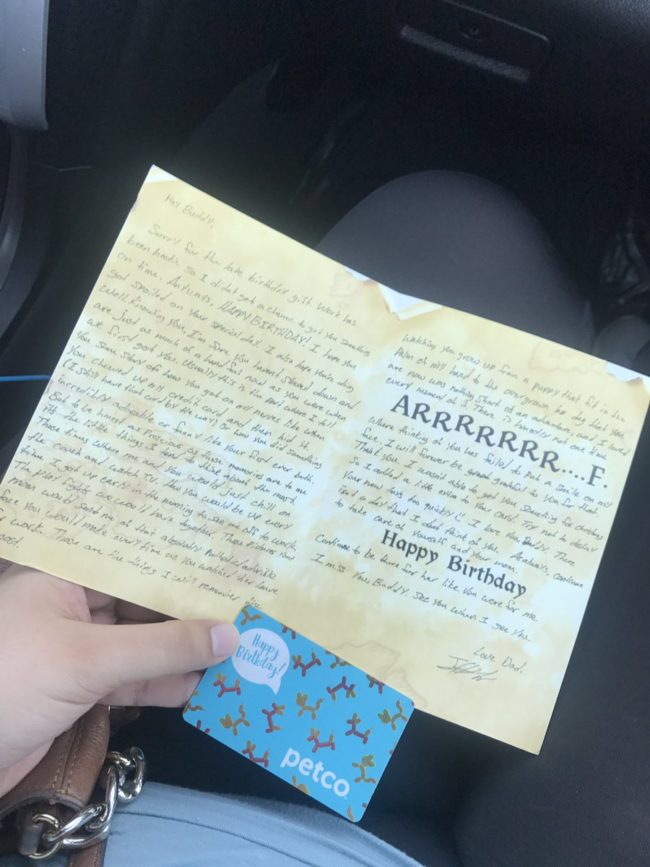 It's pretty clear to see how much he still cares about Apollo...and Rebecca as well.In this year's card, he wrote, "As always, continue to take care of yourself and your mom. Continue to be there for her like you were for me."