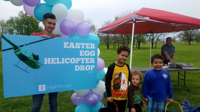 While Carson waited for her, a group of other boys came up to him demanding that he share his toys with them.