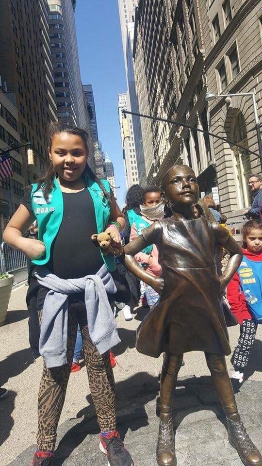 Having a troop number to rally around has been helpful for so many of the girls. One member, Karina, said, "We're like a pack. If one of us is down the rest of us will be there to pick them back up."