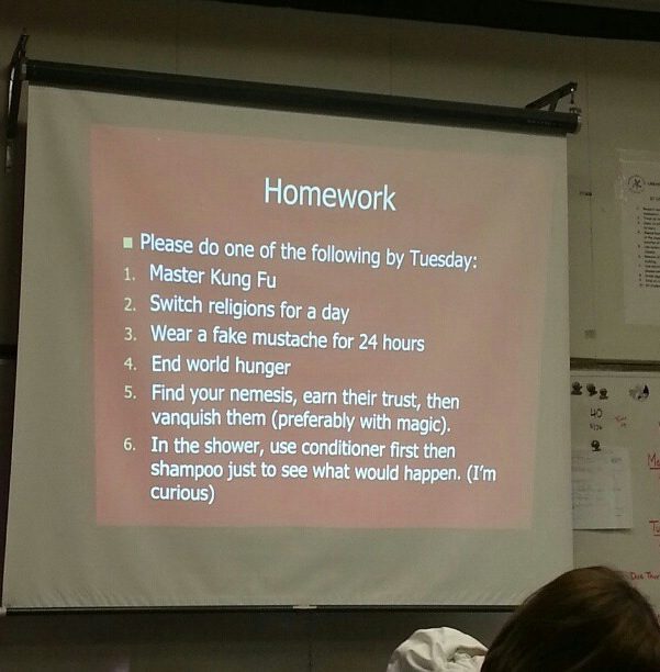 Why didn't I get homework like this?