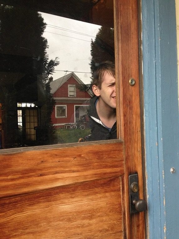 "If only there was an easier way to see who was outside your front door..."