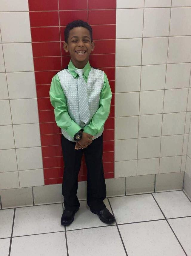 Rather than telling his mom and his teachers the horrible truth, he told the school that he'd passed out. That is the message school officials relayed to his family.