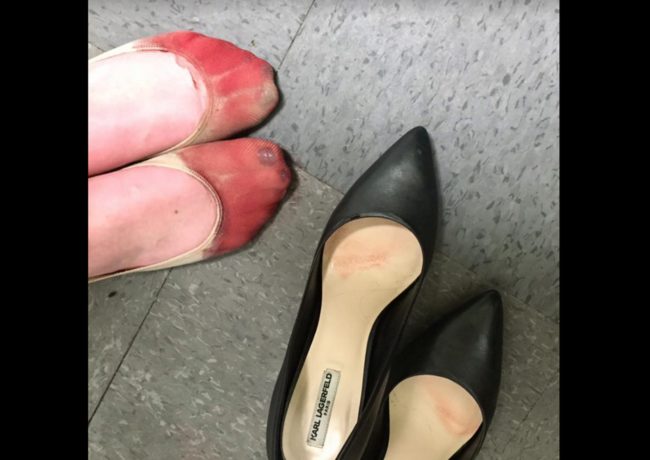 &ldquo;Their policy is still that female staff wear heels unless medically restricted,&rdquo; Gavin said. &ldquo;My friend's feet were bleeding to the point she lost a toe nail and she was still discouraged and berated by the shift manager for changing into flats (specifically told that heels would be required on her next shift the following day).&rdquo; She also said female employees were required to buy uniforms, while male employees could wear black clothing they already owned.