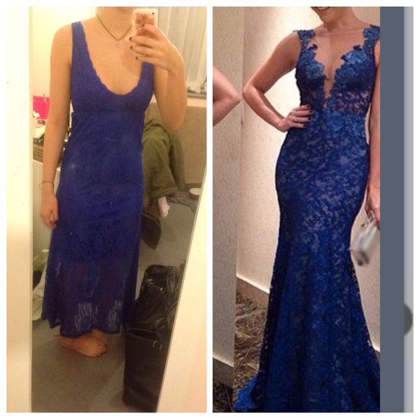 These... are not even the same dress.