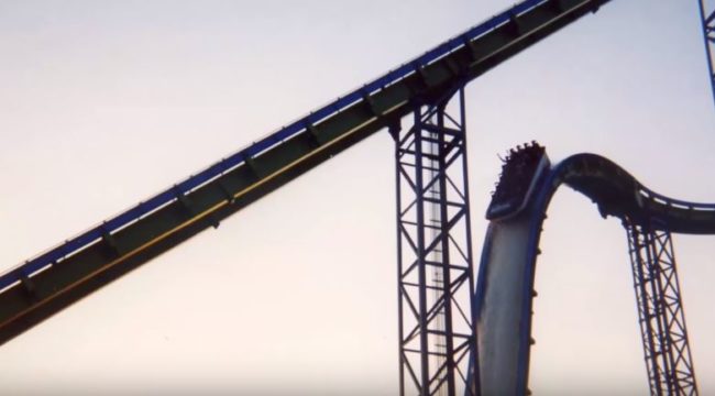 In 2001, a woman named Lori Mason-Larezwas riding the Perilous Plunge, which was billed as the world's steepest and highest flume ride at Knott's Berry Farm in Buena Park, California, when she slipped out of her safety harness and tragically fell to her death.