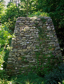 An old, iron smelter left there from the American Revolutionary War and the War of 1812 is rumored to be a temple where Druids practiced rituals.