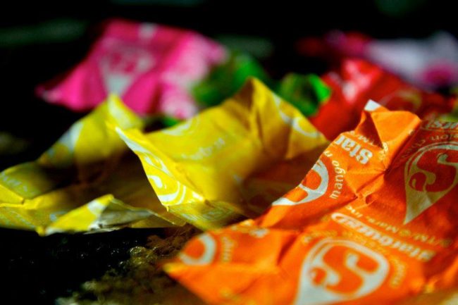 For years, Seilhamer collected Starburst wrappers. In total, she gathered more than 10,000 of them. 