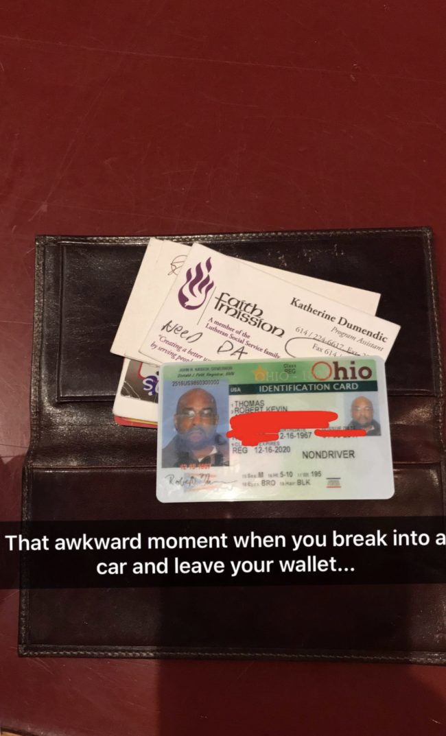 The only thing stolen was this man's dignity.