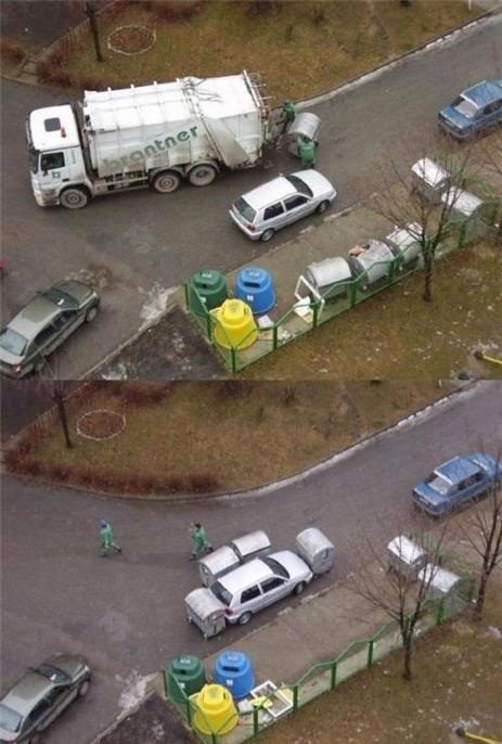Don't mess with waste management workers.