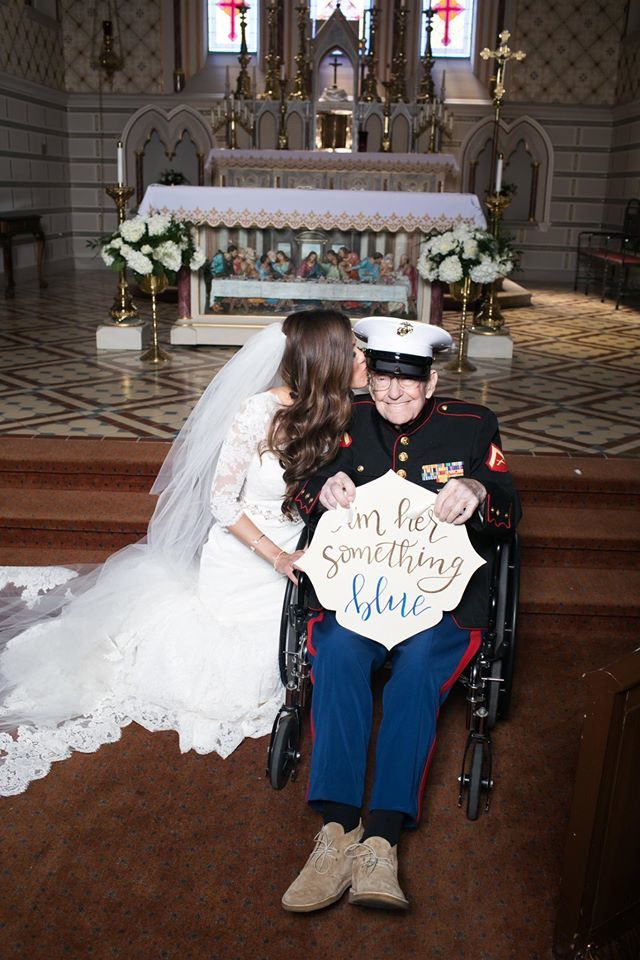 I'm sure it was just as much an honor for him to get to see her say, "I do."