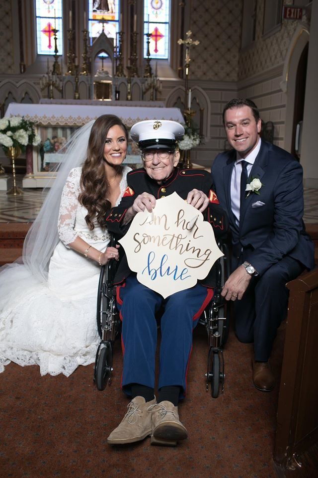 "It was such an honor to have him serve as my 'Something Blue' on my wedding day and a memory that will last a lifetime," she said.