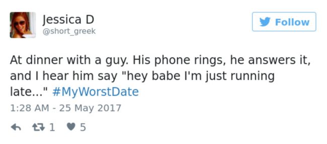 In hindsight, at least he didn't send his wife to voicemail.