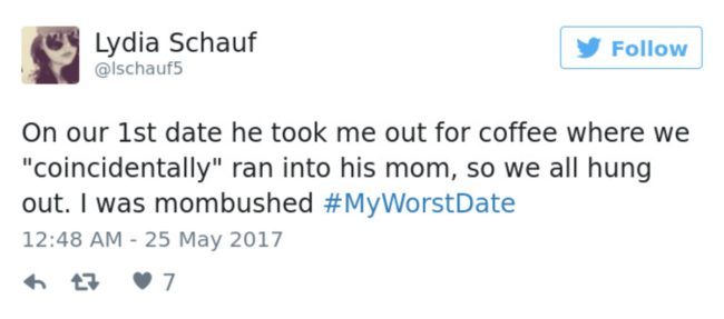 On their second date they accidentally ran into all his exes.