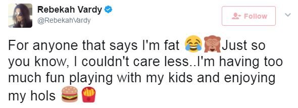 It'd be enough to hurt anyone's feeling, but she decided to brush it off and make it clear that she doesn't care what others think about her body...