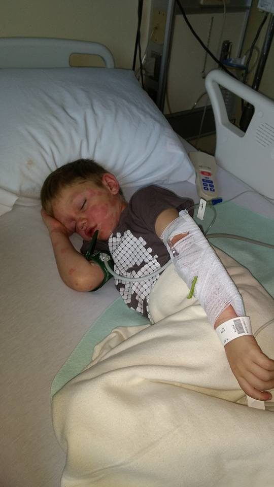 After this, the doctor determined that he had Kawasaki disease, a rare childhood condition that causes inflammation in the walls of some blood vessels. With blood transfusions and treatment, his rash was gone the next day and he was feeling a lot better, but it didn't end there.