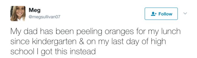 For the first time ever, they weren't peeled.