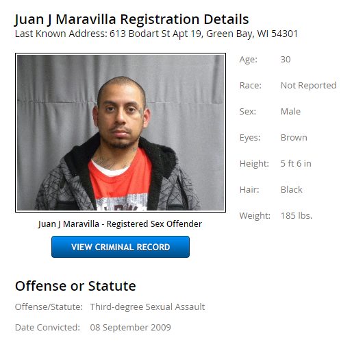 Maravilla, who is a convicted sex offender, admitted to beating the little girl. He's being charged with first degree reckless homicide and child abuse intentionally causing harm.