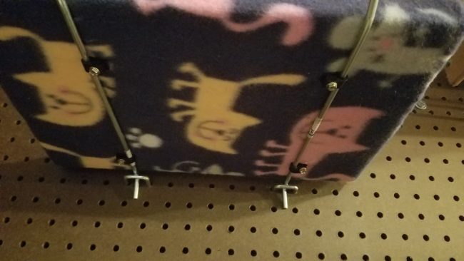 In total there were nearly 80 anchor spots on the wall.