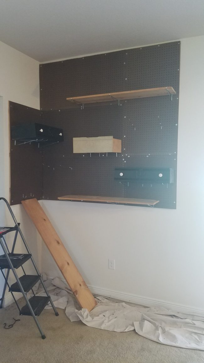 After that it was time to attach some drawers to make each unit perfect for hiding or napping.