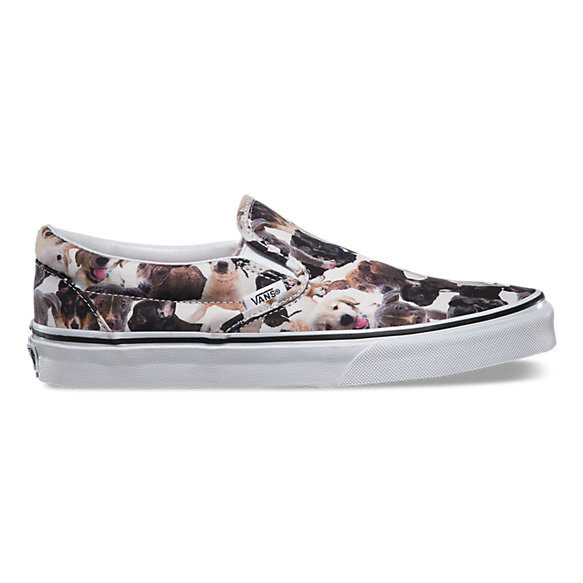 Dad can walk the dog in style with these dog-print Vans.