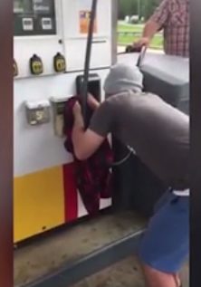 When he finally got his shirt-wrapped hand around the creature, he had no trouble pulling it out.