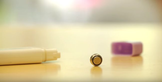 According to the Child Accident Prevention Trust, "If a button battery, particularly a lithium button battery, gets stuck in the throat or gullet, energy from the battery can react with saliva to make the body create caustic soda. This is the same chemical used to unblock drains. This can burn a hole through the throat and can lead to serious internal bleeding and death. The reaction can happen in as little as two hours."