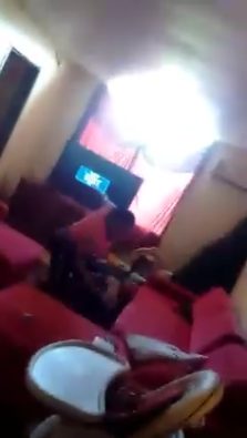 Things turned violent when, shockingly enough, she began hitting her over and over while others watched.