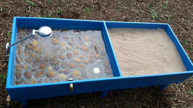 With some sand, the station was complete.