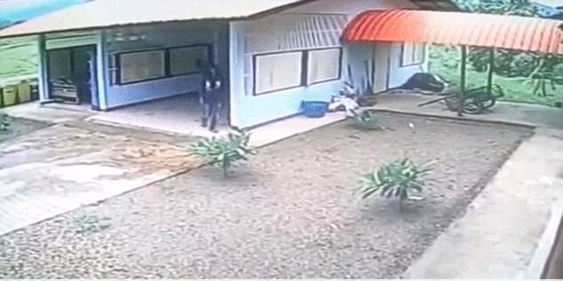 But moments later, the man exits the garage empty handed, looking utterly defeated. Really, how dumb can you possibly be?