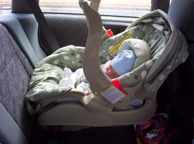 Children should ride in the rear-facing position until they're either two years old or when they reach the highest weight or height allowed by the car seat manufacturer.