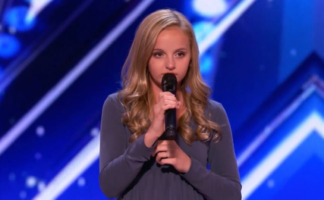 Inspired by her dad's strength, Evie dedicated her performance to him, singing a song that was very personal between them.