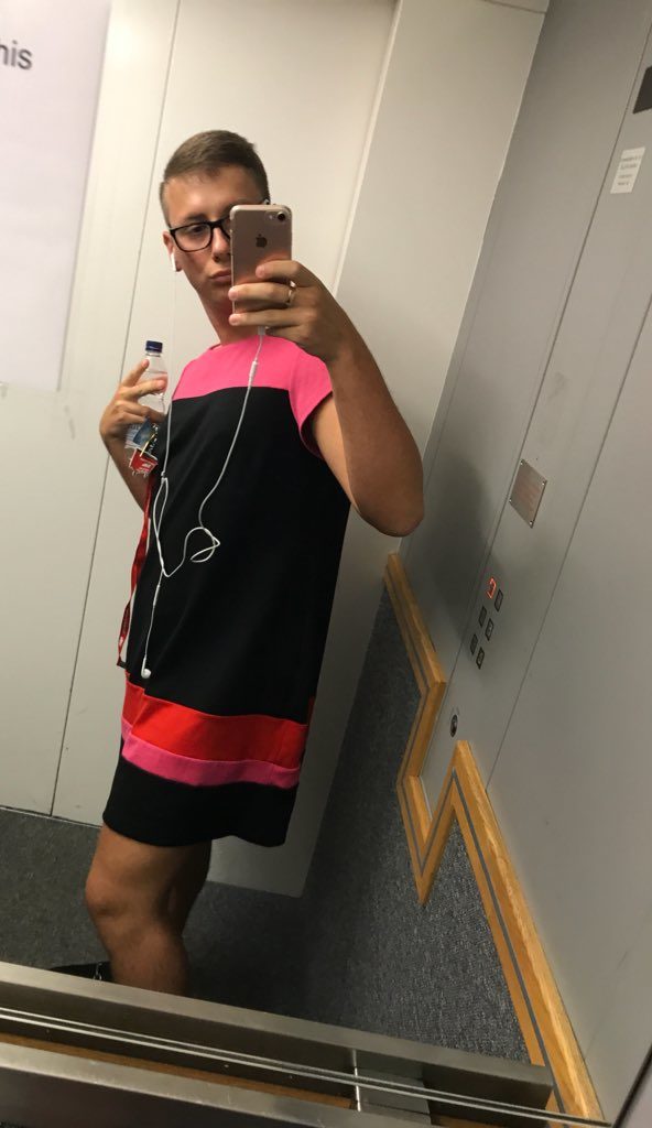 He strolled up into the office, shocking his bosses and fellow employees. 