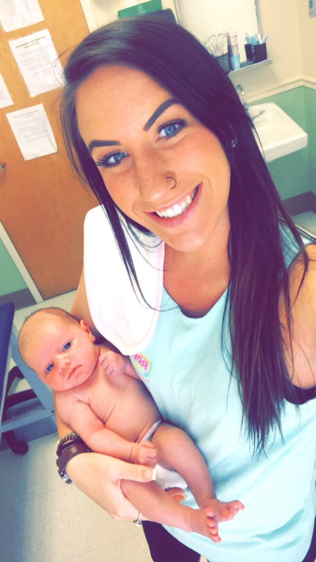 Not only was the woman understanding, but she even offered to watch Korbyn during class! Morgan was so touched by the message that she started crying as soon as she read it.