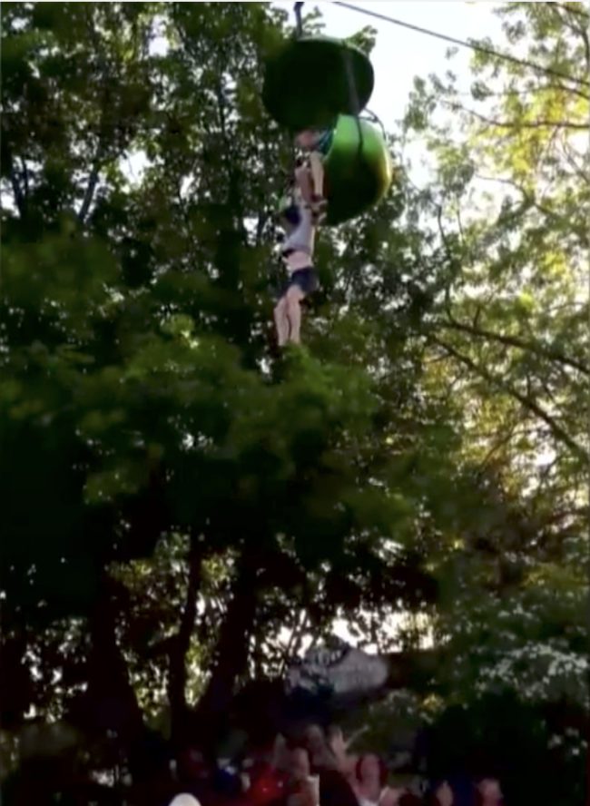 It eventually got to the point where she couldn't hold on anymore.