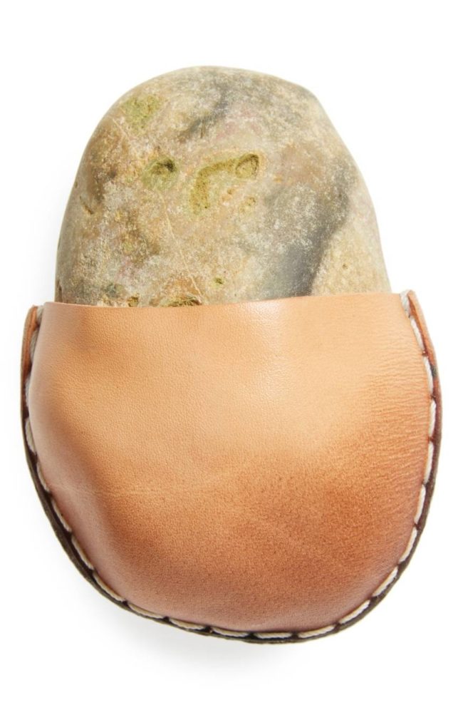 This is literally a rock in a pouch. Nordstrom was selling it for $85, but believe it or not, it's sold out.