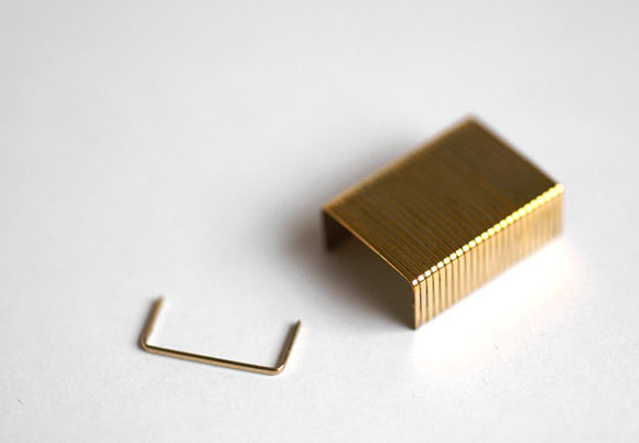 Looking to make a real impression with your resume? A set of 20 gold-plated staples will set you back $210.