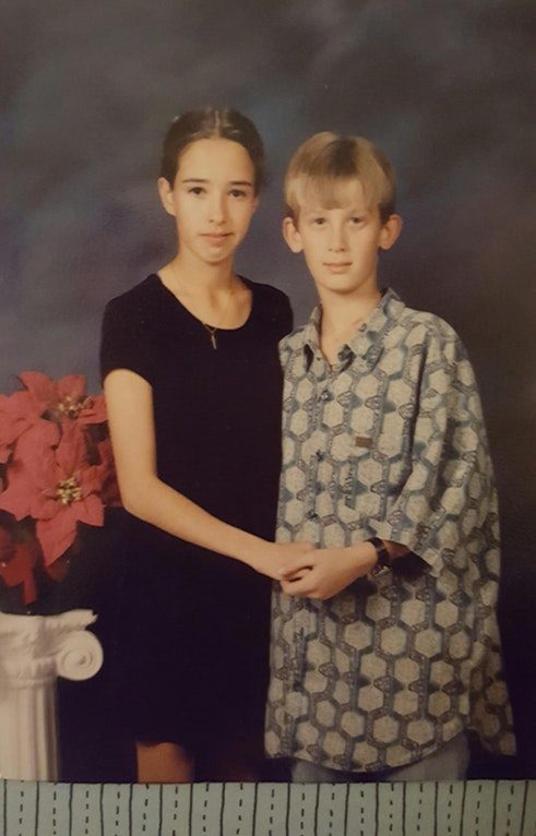 I think her formal date had to borrow a dress shirt from Dad again.