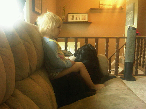 They became inseparable and did everything together, including watching Saturday cartoons...