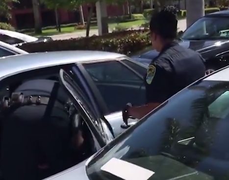 According to police, the temperature inside the vehicle was at least 110 degrees Fahrenheit.