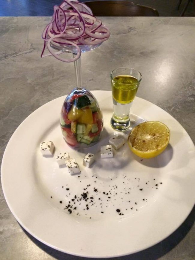 What exactly this restaurant was going for is an absolute mystery, but at least they included a plate?