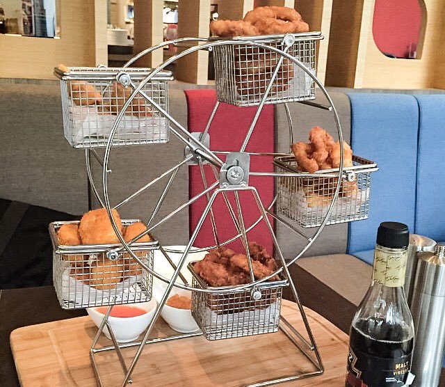 "Fish and chips on a Ferris wheel. THIS IS NOT A DRILL. WE REPEAT, THIS IS NOT A DRILL."