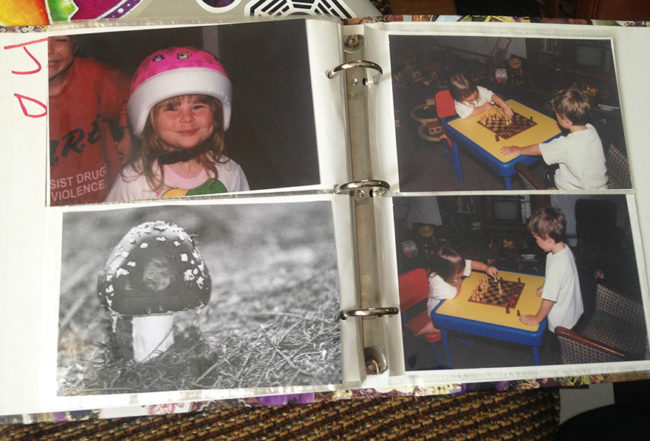 These hilarious parents made an entire photo album after they told their kids they had a brother who turned into a mushroom after he failed to listen.