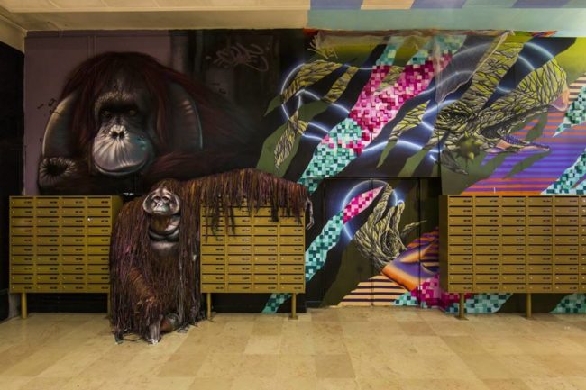 The artists worked their magic there for three weeks as part of Rehab 2, an urban festival that took place between June and July.