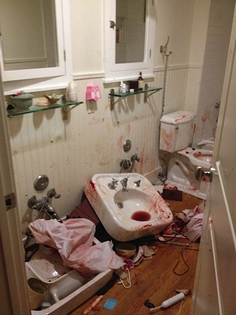 In April 2014, a man who was likely high on PCP broke into a Venice, California, home by smashing out a glass plate above the door and diving through, cutting himself in the process. He proceeded to go into the bathroom and rip out the sinks, smearing blood everywhere. After he was arrested, the homeowner, a young mother of two, had to go to counseling with her oldest daughter for PTSD.