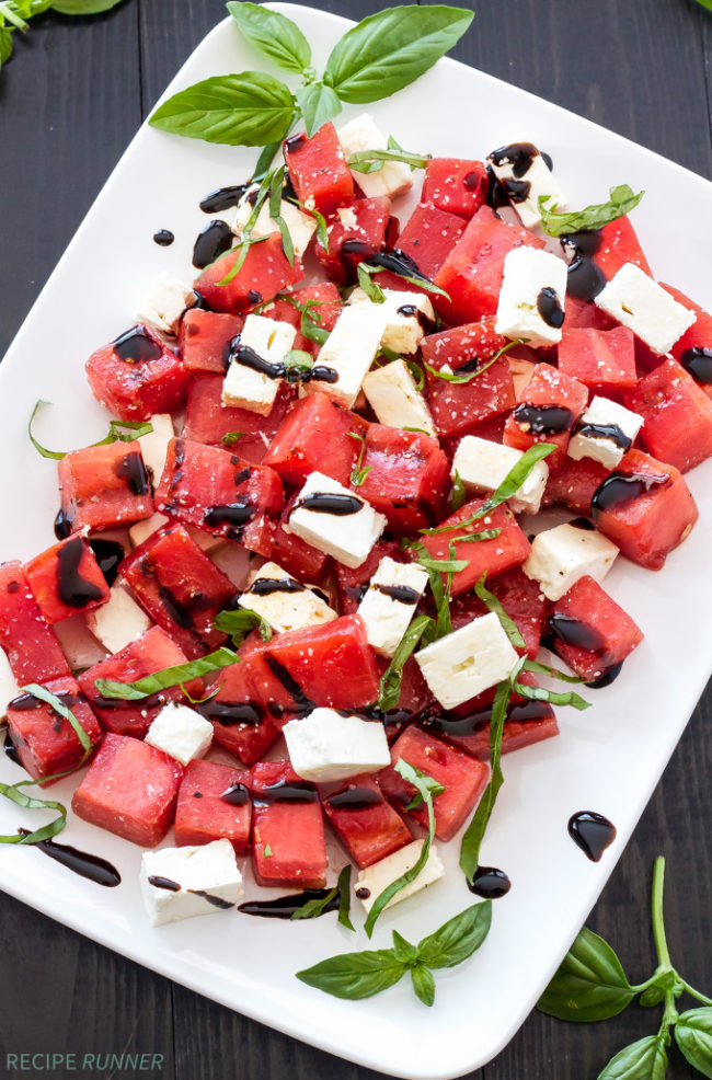 In the mood for a lighter dinner option? This watermelon and feta salad is just what the doctor ordered. 
