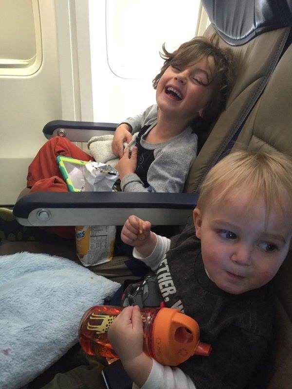 While traveling home from a trip to London and Paris, his six-year-old son began scratching at his scalp.