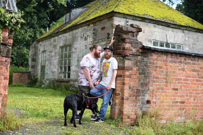 She was too busy for test shots that day, but luckily, one of the groomsmen (pictured below on the right) offered to step in for her.