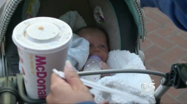 She and her baby are currently living at the Hamilton Families emergency shelter. The shelter offers parenting classes, medical care, meals, and housing. 